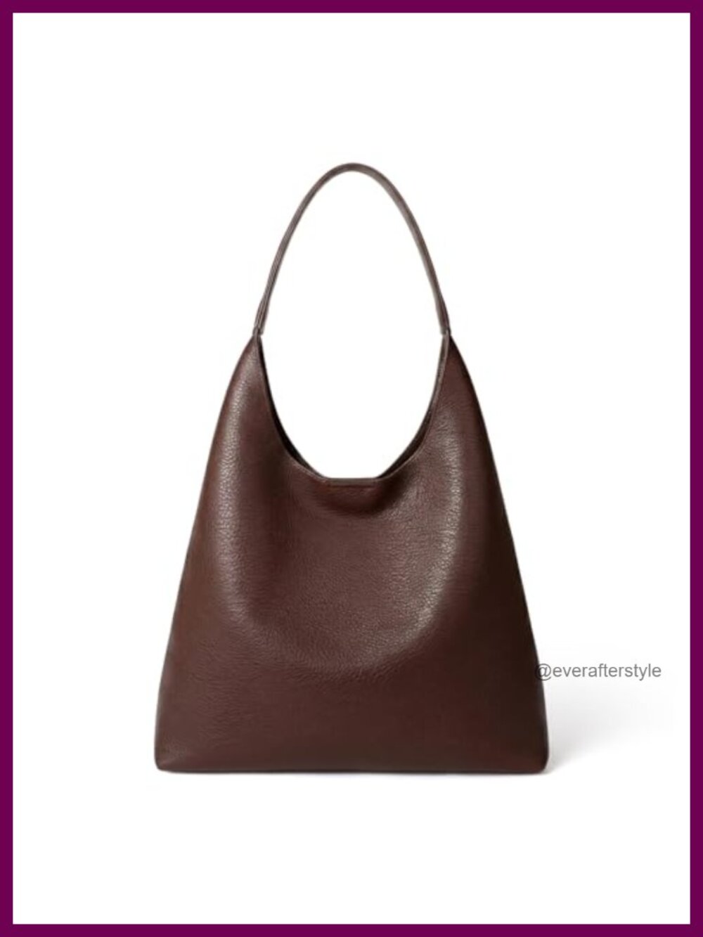 Slouchy Hobo Shoulder Bag PU Leather Tote Everyday Purse